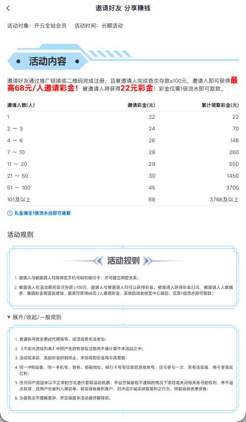 开云体育网页版邀请好友推荐奖励计划